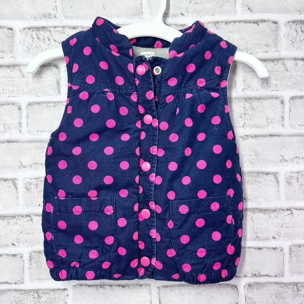 |•CARTER'S•| Adorable Corduroy Puffer Vest Size 4